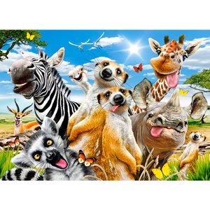 CASTORLAND Puzzle 260 ks African Selfiey - Africká zvířata