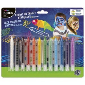 Kidea Twist Face Pencils 12 barev