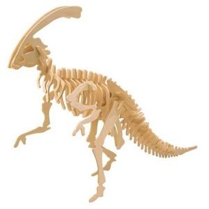 Dřevěné 3D puzzle skládačka dinosauři - Parasaurolophus J015