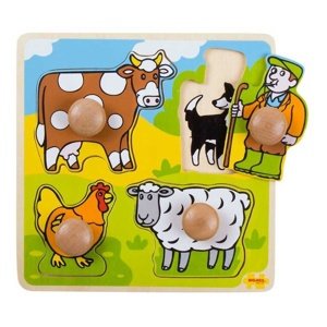 Bigjigs Toys Vkládací puzzle Farma