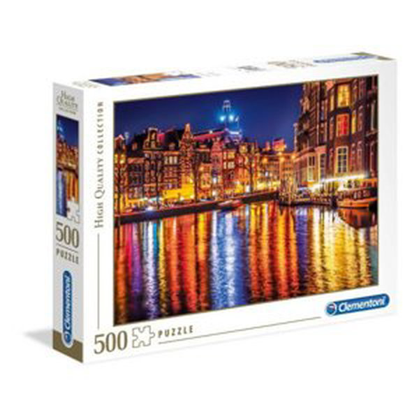 Clementoni Puzzle 500 dílků Amsterdam v noci