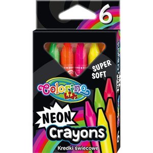 Colorino Neon voskovky extra měkké trojhranné 6 barev