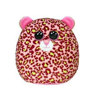 TY Squish-a-Boos polštář růžový leopard - LAINEY, 22 cm