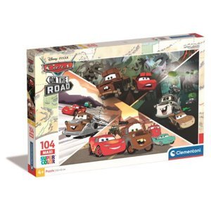 Clementoni Puzzle 104 dílků Maxi Cars on the road 23774