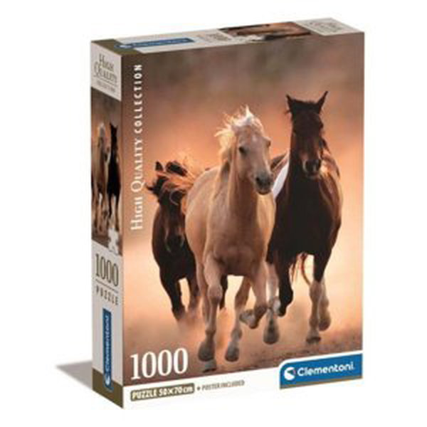 Clementoni Puzzle 1000 dílků Koně cválající 39771