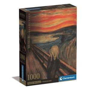 Clementoni Puzzle 1000 dílků The Scream. Muzeum L'Urlo Di Munch