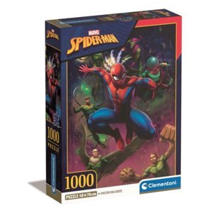 Clementoni Puzzle 1000 dílků Kompaktní Spiderman 39768