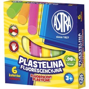 Fluorescenční plastelína ASTRA, 6 barev