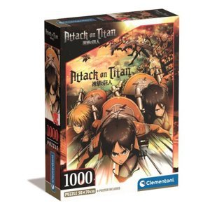 Clementoni Puzzle 1000 dílků Anime Attack on Titans