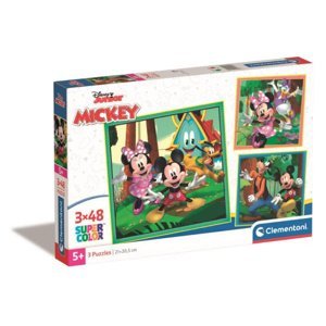 Clementoni Puzzle 3x48el čtverec Mickey a Minnie