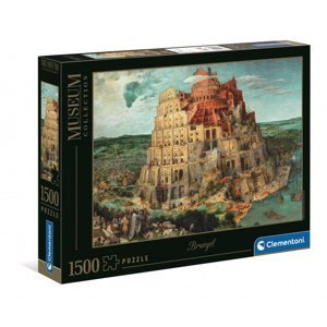 Clementoni: Puzzle 1500 dílků. - Muzeum Bruegel, Babylonská věž