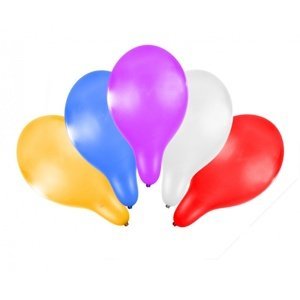 Metalický barevný nafukovací balónek v sáčku délka 30 cm