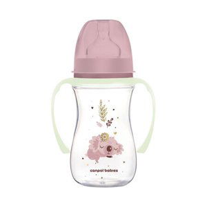 Canpol Babies EasyStart lahvička Antikoliková 35/237_pin Sleepy Koala růžová 240ml