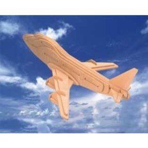 Dřevěné skládačky 3D puzzle letadla - Boeing 747 P039