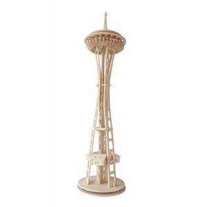 Dřevěné skládačky 3D puzzle - Věž Seattle tower P180