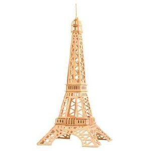 Dřevěné skládačky 3D puzzle slavné budovy Eiffelova věž P030