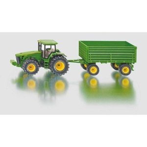 SIKU Farmer - traktor John Deere s vlekem, 1:50