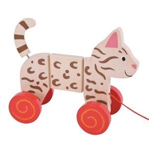 Bigjigs Toys tahací hračka - Kočka