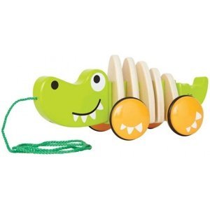 HAPE dřevěné hračky - dřevěný tahací krokodýl