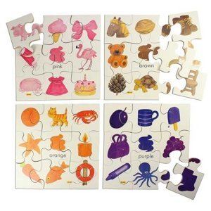 Bigjigs Toys Dřevěná didaktická hračka Puzzle barvy 2