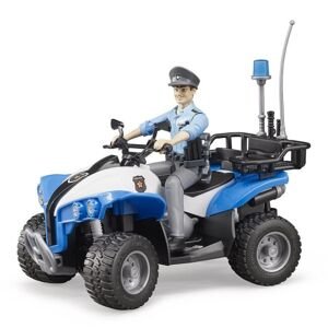 Bruder - modrá čtyřkolka policie s figurkou