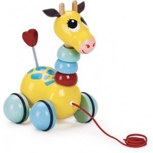 Vilac - Dřevěná tahací hračka - Žirafa