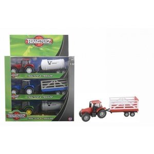 Alltoys Teamsterz traktor s valníkem 1:35 červený traktor zelený valník