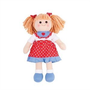 Bigjigs Toys látková panenka Emily 35 cm