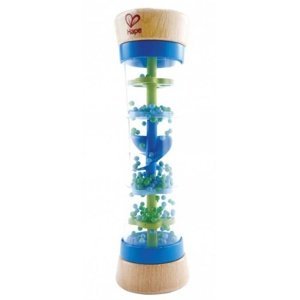 HAPE dřevěná muzikální hračka - Deštová hůl modrá