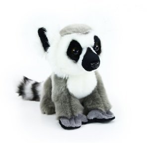 plyšový lemur sedící, 18 cm