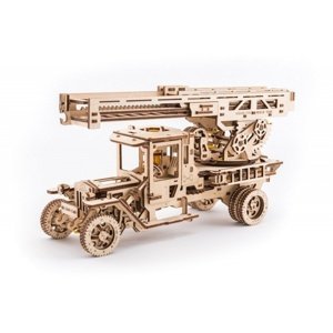Ugears 3D mechanické puzzle Truck UGM-11 s požárním žebříkem 537 ks