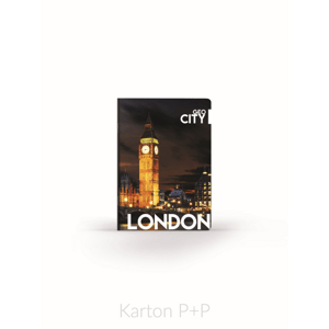 Karton P+P Sešit A4 linkovaný 444 Geo City Londýn