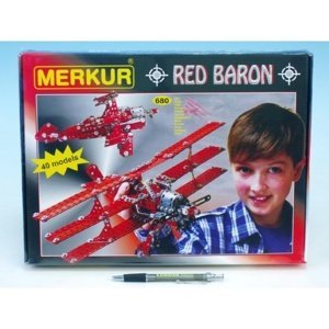 Stavebnice MERKUR Red Baron 40 modelů 680 ks