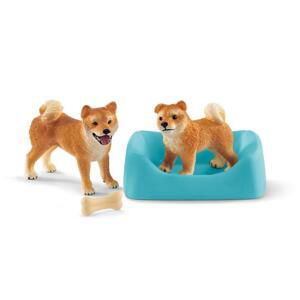 Schleich 42479 Shiba Inu štěně s matkou