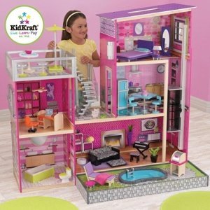 Dřevěné hračky - KidKraft domeček pro panenky Uptown