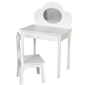 Wiky Kozmetický stolík 72,5 x 48,5 x 50 cm so stoličkou WKW015273