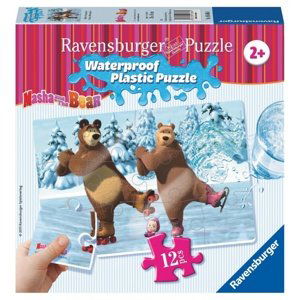 Ravensburger Voděodolné Máša a medvěd: Na bruslích 12 dílků