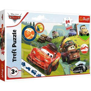 Puzzle 24 dílků Maxi Funny Cars 14352 Trefl