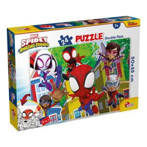 Oboustranné podlahové puzzle 24 dílků Marvel Spidey Tohle je tým! LISCIANI 99665