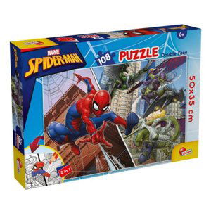 Oboustranné podlahové puzzle 108 dílků Marvel Spiderman LISCIANI 99702