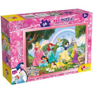 Oboustranné puzzle Maxi 24 dílků Princezna. Princezny 74082 LISCIANI
