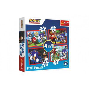 Puzzle 4v1 Sonic/Sonic The Hedgehog 285x205cm v krabici 28x28x6cm