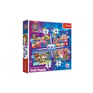 Puzzle 4v1 The Mighty Movie 2023 Paw Patrol/Tlapková Patrola v krabici 28x28x6cm