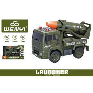 Wiky Vehicles Auto vojenské s raketou a efekty 19 cm