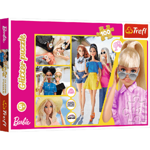 TREFL 14830 Puzzle 100 Glitter Glitter Barbie