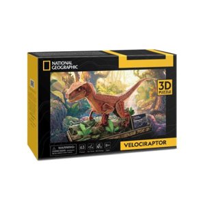 Velociraptor 3D puzzle National Geographic DS1053 Cubic Fun