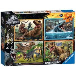 Puzzle 4x100 ks Jurassic World Bumper pack Ravensburger