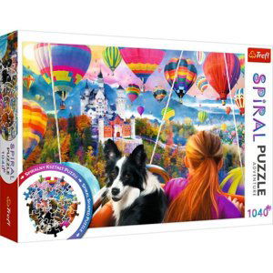 Puzzle 1040 dílků Spirála - Balloon Festival 40018 Trefl