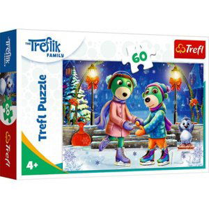 Puzzle 60 dílků Zima u Treliků. Rod Trefliků 17383 Trefl