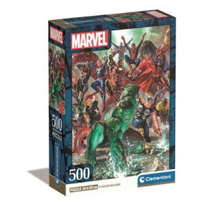 Clementoni Puzzle 500 dílků Kompaktní Marvel The Avengers 35546